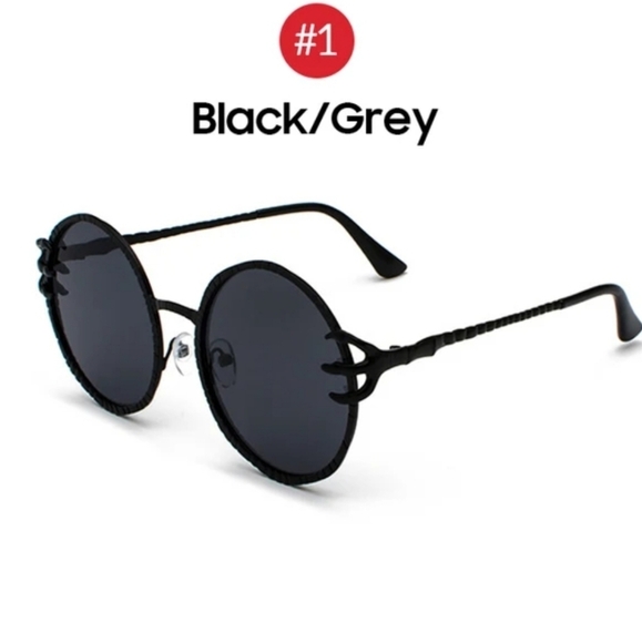 Gothic Round Claw Goth Sunglasses - Picture 7 of 8